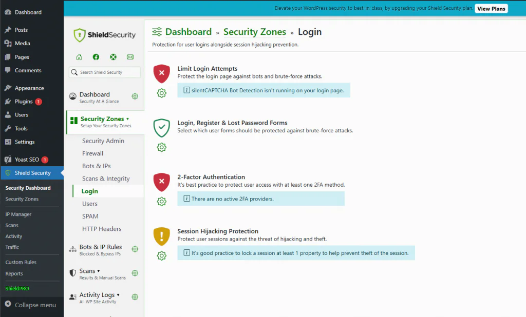Login 2FA Shield Security
