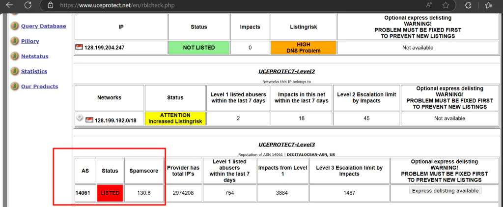 Uceprotectl AS Number Login