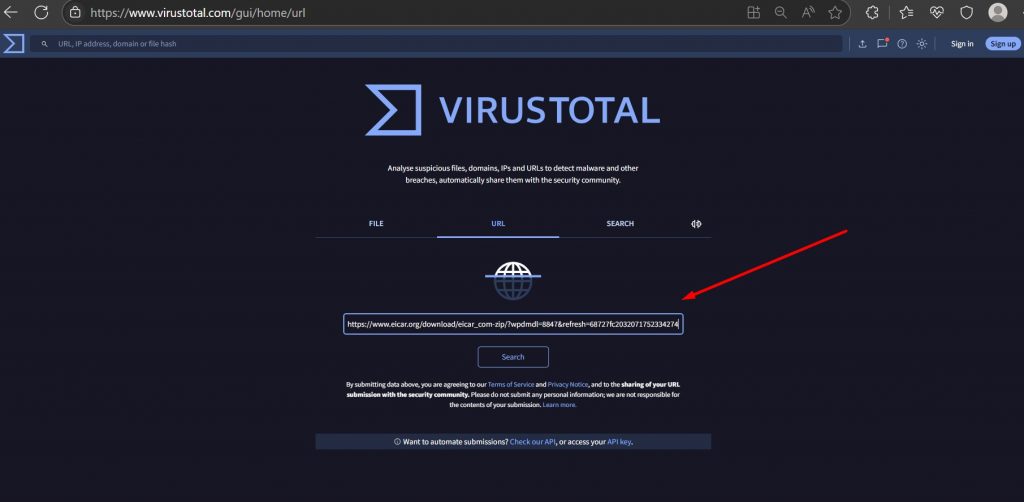 VirusTotal Analyze